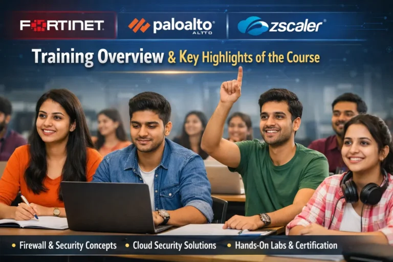 Fortinet palo alto zscaler training institute in india