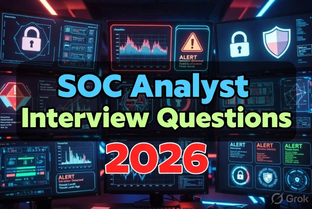 SOC Analyst Interview Questions 2026